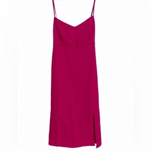Gilli Magenta Adjustable Spaghetti Strap Midi Dress – Size Small (NWT)